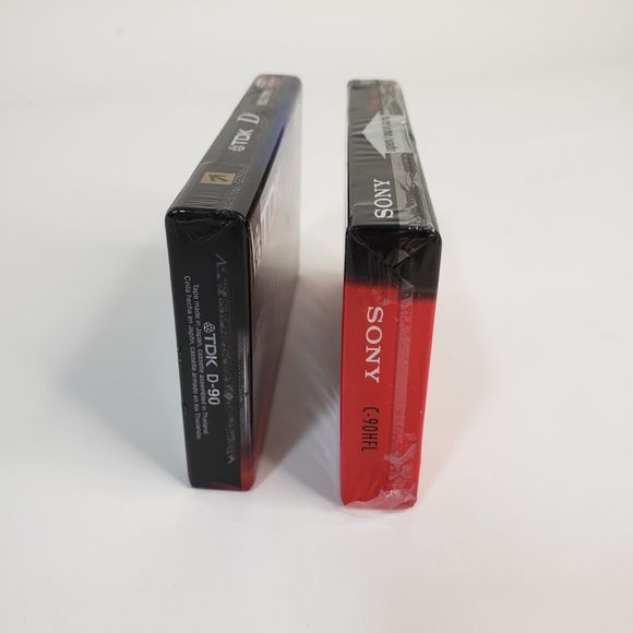 2 New Sealed Sony Hi Fi  TDK D90 Blank Audio Cassette Tapes Normal Bias 90 min - Picture 4 of 6